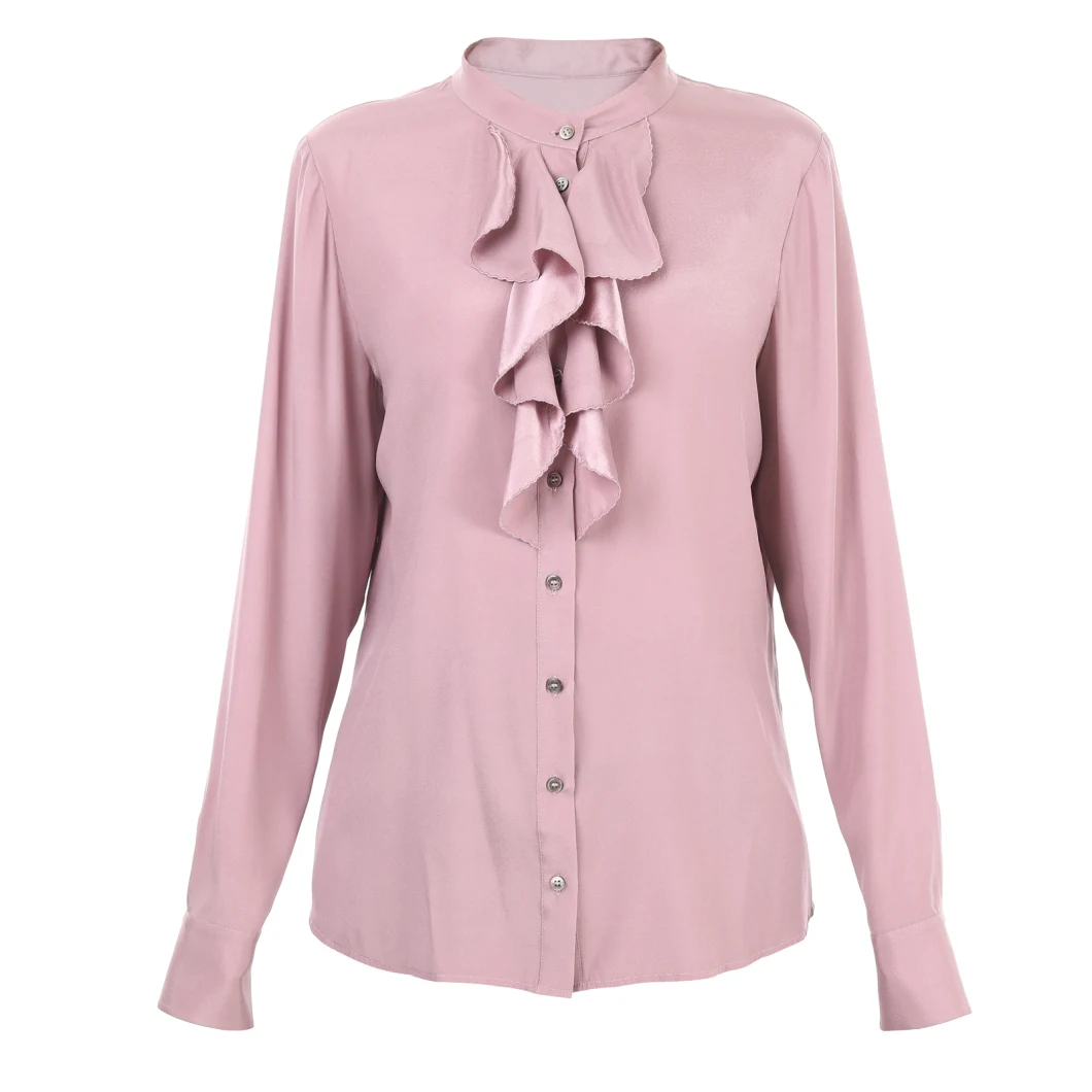 Ladies Women Designer Casual Silk Satin Tailor Made Design Blouse Shirt