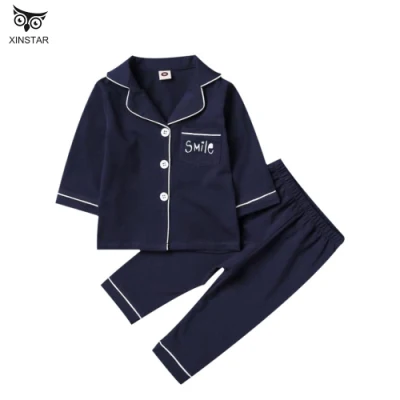 Conjunto de pijama infantil de algodão