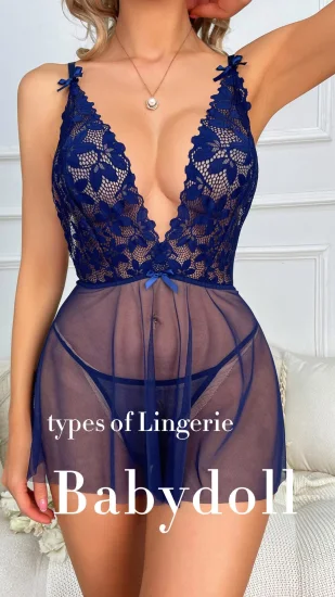 Conjunto Nuisette Femme Longue Dentelle Feminino Vestido Halter Chemise Camisolas Boudoir Lingerie Sexy Renda Babydoll Mesh Pijamas